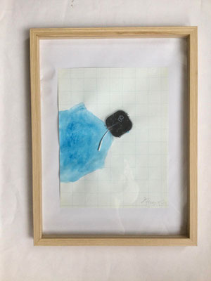 FIKTIONEN | 2025 | MIXEDMEDIA AUF PAPIER | 40 x 30