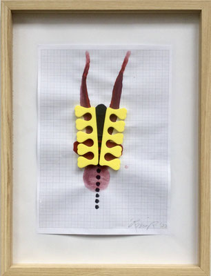 FIKTIONEN | 2025 | MIXEDMEDIA AUF PAPIER | 40 x 30