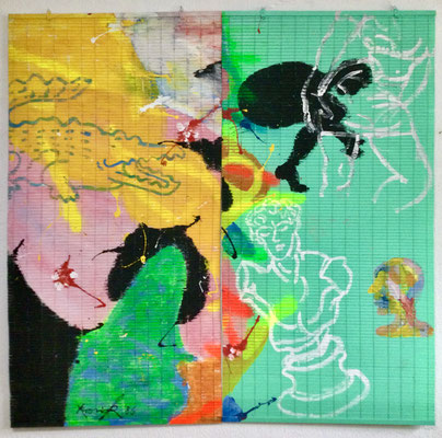 DU MUSST DEIN LEBEN ÄNDERN | 1986 | MIXEDMEDIA | 172 x 172 | 40 x 30