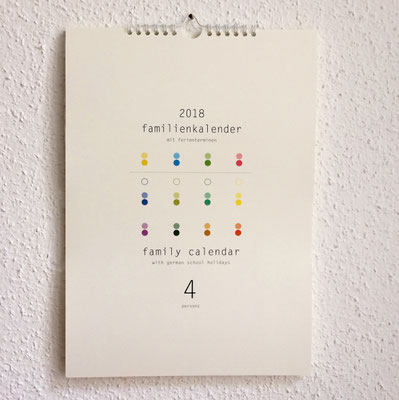 Familienkalender PUNKTE 2018 (4Spalten) - Cover