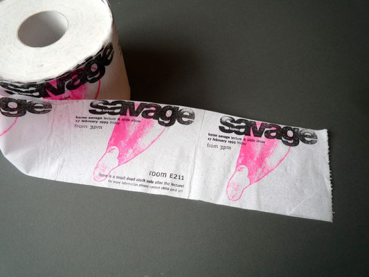Toilet paper flyer