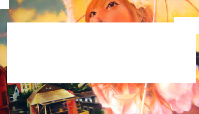 CMYK 2<br />2006<br />Acryl auf Baumwolle<br />175 x 100 cm