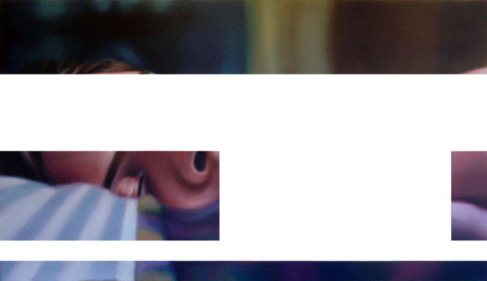 <b>Ausserordentlich allein III<br />2005<br />Acryl auf Baumwolle<br />172 x 100 cm