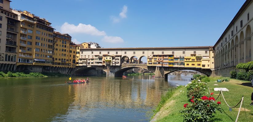 Training unter der Ponte Vecchio