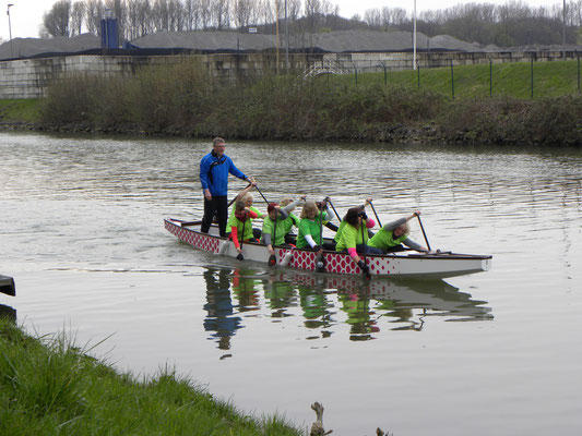 Erstes Training im eigenem Boot