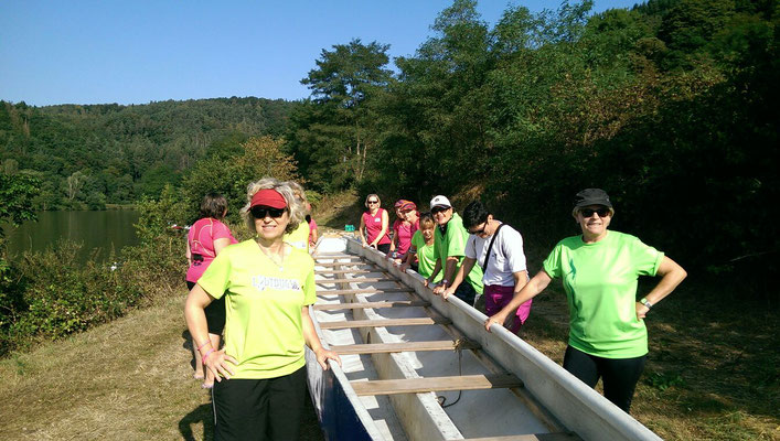 Pinke Wanderfahrt auf der Saarschleife - September 2016