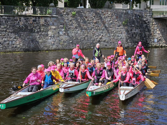 Tour durch HH mit den "Pinke Deerns HH" und "de pinke Deerns Bremen"