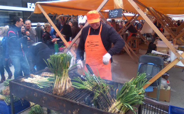 Calcots in Santa Eulalia