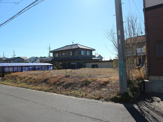 西側より撮影（電柱は隣地）