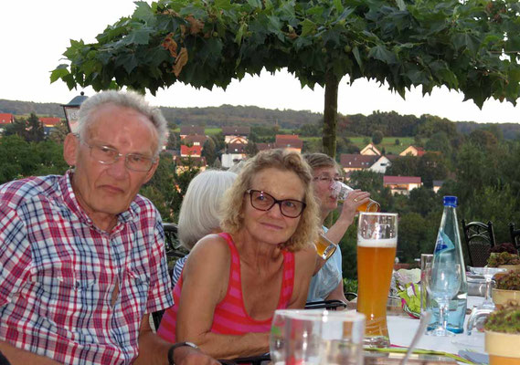 Abendessen auf der Hotelterrasse, 27.8.2016 