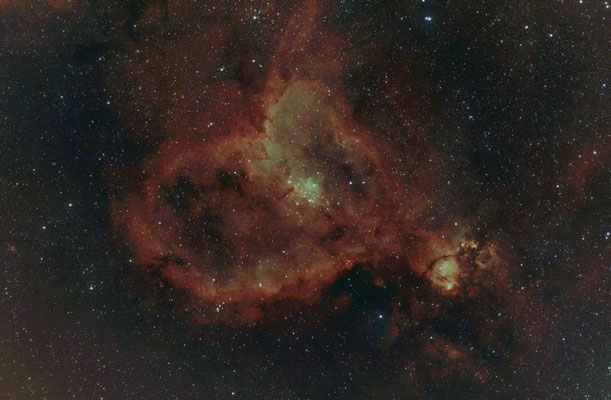 Herznebel NGC 1805 in Cassiopeia