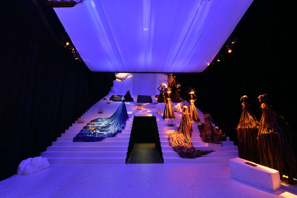 Régie générale, installation décors, lumière et vidéo exposition "Yannis Kokkos" CNCS (photo Jean-Marc Tessonnier)