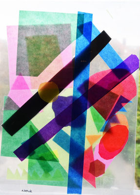 7. Station: Kandinsky mit Durchblick, Fensterbild