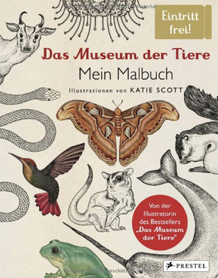 Das Museum der Tiere, Mein Malbuch, Prestel, 12,99€