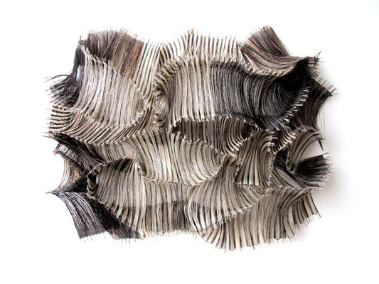   Mouvement, bas-relief, 2017 - Crin de cheval tissé, 60x80 cm
