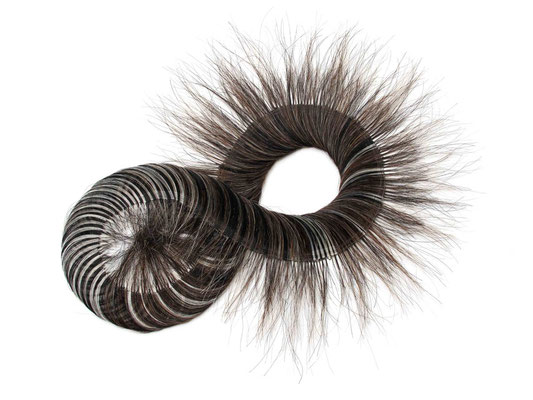  Lemniscate,  2019  crin de cheval tissé, 50x60 cm