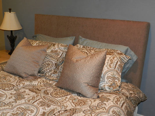 Upholstered queen headboard