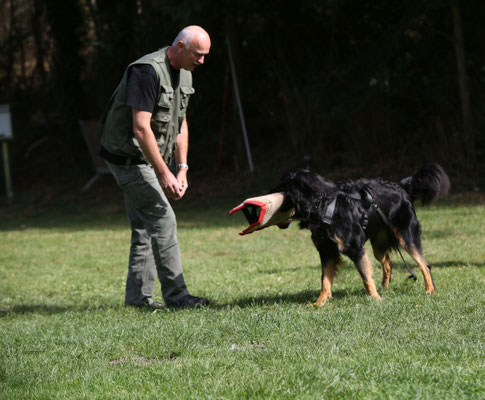 Farah beim Schutzdienstwochenende