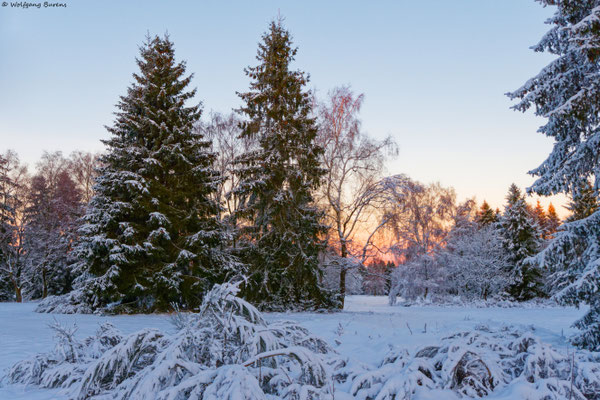 Wintersonnenaufgang