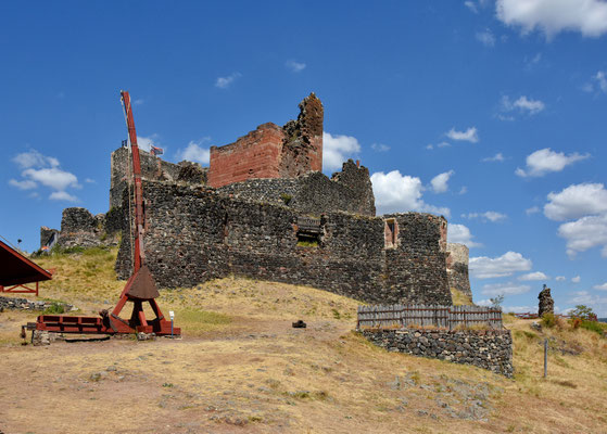 Vue sud, Château de Calmont