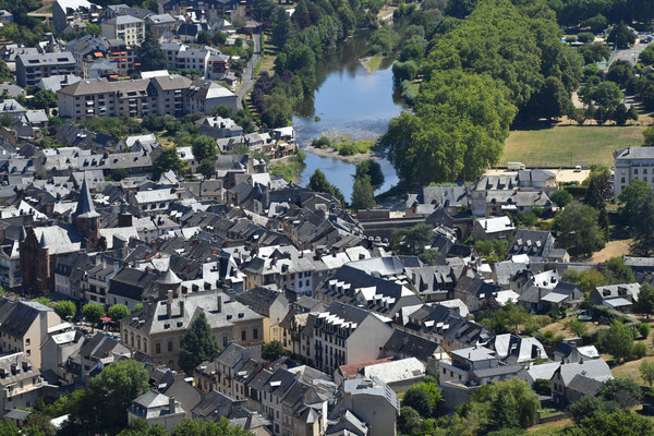 Vue sur la vallée du Lot, Espalion, Aveyron