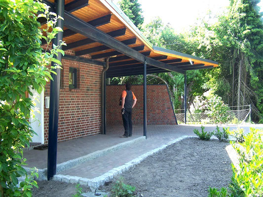 Carport mit Stahlkonstruktion, "Stade - Hagen" (3) - Foto: KÄPPLER BauTischlerei 