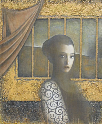 明日を待つ　Wait for tomorrow　 Oil on canvas　914x731mm　2010