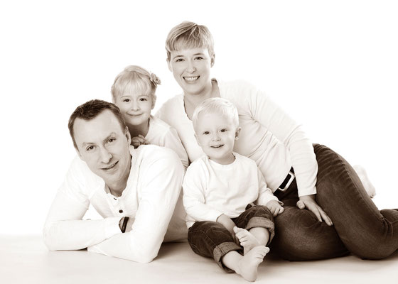 schlichtes Familienfoto in Teltow
