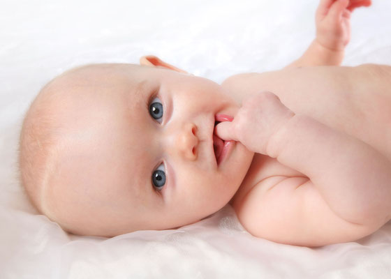 Portrait vom Baby im Fotostudio