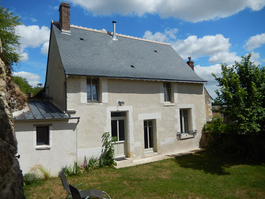 Façade Ouest Ruelle du Roc Gîte cosy en Touraine