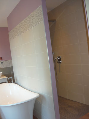 Création et aménagement d'une salle de bains -maison à rénover St-Romain-de-Popey