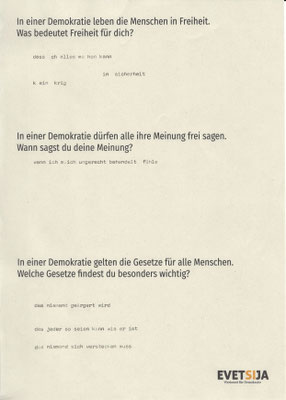 Welterbefest 31.05.2025, Beantworteter Fragebogen