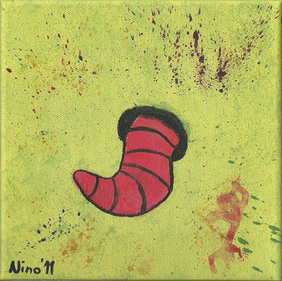 "Durch-" - Acryl - LW 20x20 - 2011