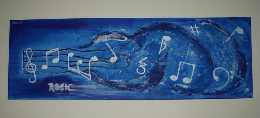 "Rock" - Acryl, Struktur - LW 40x120 - 2011