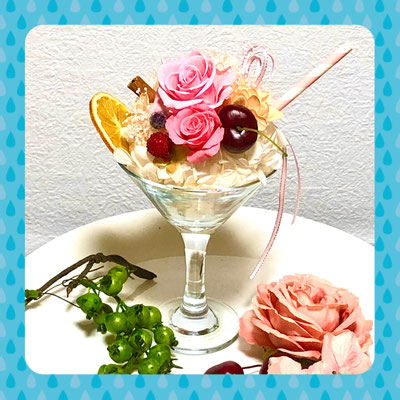 フラワーパフェを作りましょう