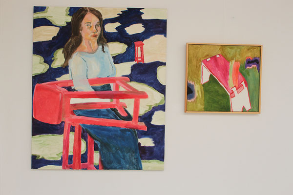 links: "Elsa und der weitgereiste Hocker", rechts: "frisch & munter"