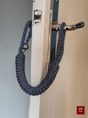 THE FLEX- flexible Schlaufe, Blau-grau-schwarz meliert (V2)