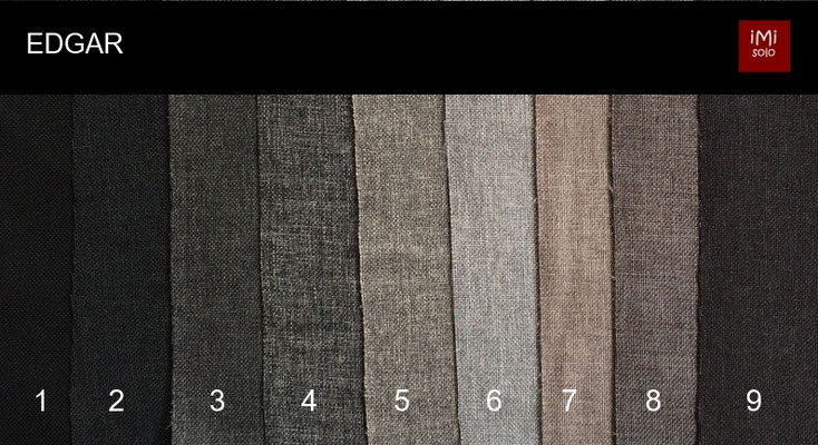 01- Schwarz, 02- Anthrazit, 03- Dunkelgrau, 04- Mittelgrau, 05- Hellgrau, 06- Silbergrau, 07- Aluminium*, 08- Graubraun*, 09- Schwarzbraun