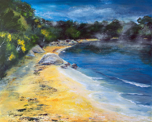 West End Beach, 100 x 80 cm, Acryl auf Leinwand, 2016