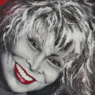 Tina Turner, 2025, 80 x 80 cm, Acryl auf Leinwand
