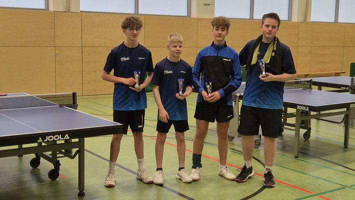 Bild: Teilnehmer Jugend Top 4 TTC Kahl