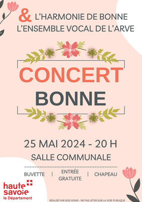CONCERT DE BONNE LE 25 MAI 2024