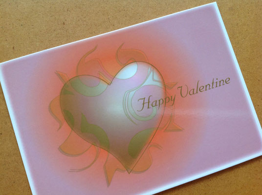 Ich Bin Dein Herz-Motiv Postkarte "Happy Valentine" © Susanne Barth