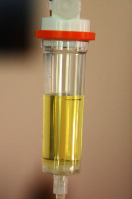Nahaufnahme einer Infusion