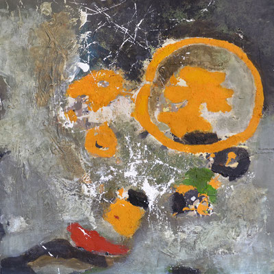 "Flechten", 2012, 80 x 80 cm, Acryl auf Leinwand