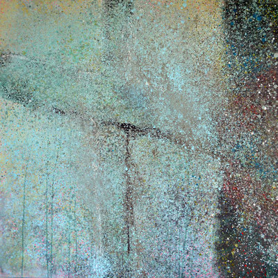 "Ostern",  2015, 100 x 100 cm, Acryl/Sand auf Leinwand - VERKAUFT -