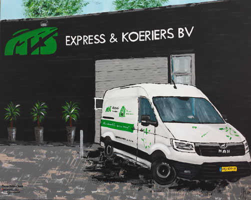 Bedrijfsopdracht, acrylic 70-90 cm.