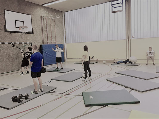 Hallentraining in Buchenau