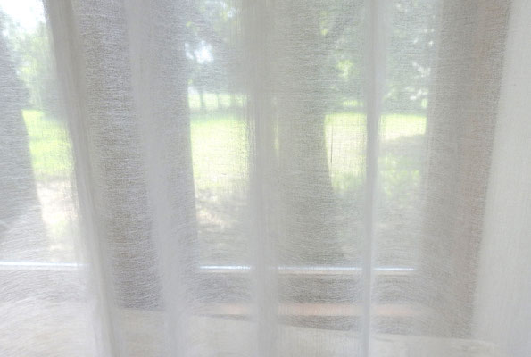 Baumwoll-Voile-Vorhang, halbtransparent