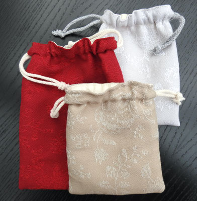 Kleine Zugbeutel - Baumwoll-Jacquard